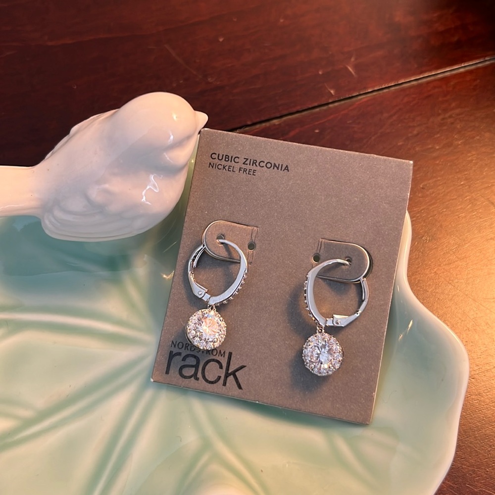 New cubic zirconia earrings